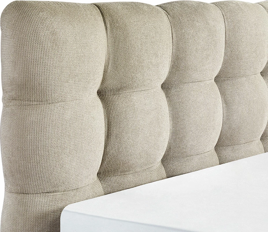 Krevat Chocolat, për dyshek 160x200cm, bezhë, 223x185x108