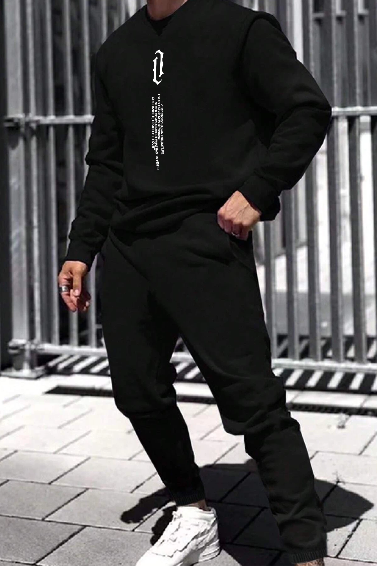 Trenerka unisex ONLYTRENDWEAR Aleman Rapero, e zezë