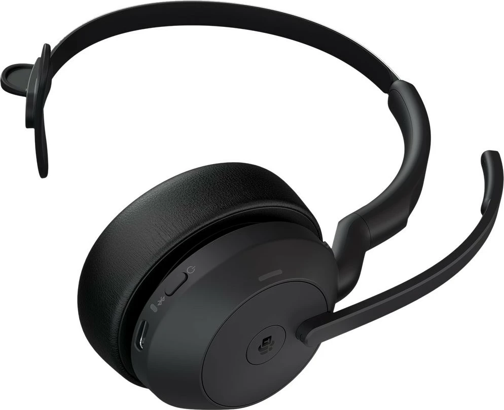 Kufje Jabra Evolve2 55, Link380a MS Mono, Wireless, Office/Call center, 20 - 20000 Hz, 79 g, Headset, Black
