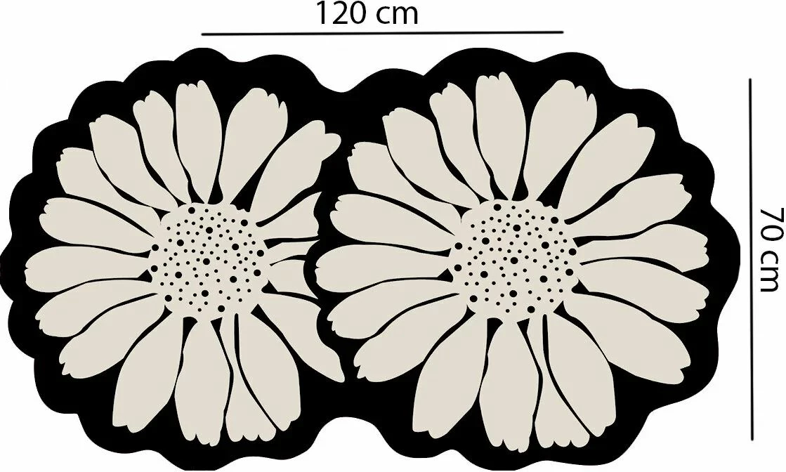 Tapet për banjo Mijolnir, Flor Extrana, ngjyrë e zezë