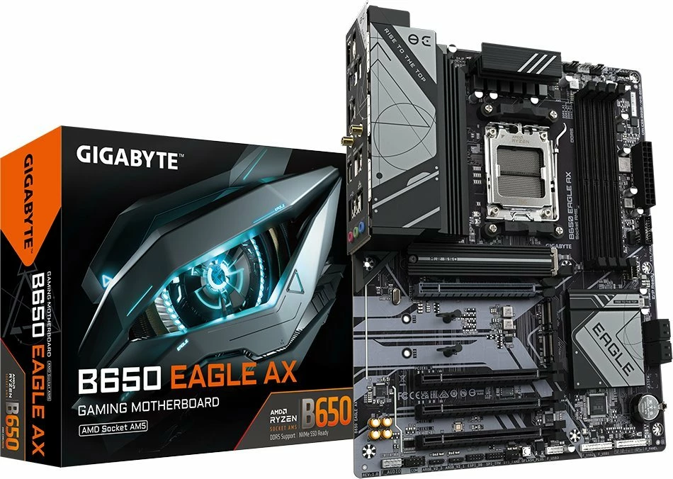 Pllakë amë Gigabyte B650 EAGLE AX ATX, DDR5, Wi‑Fi 6E, Bluetooth 5