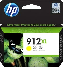 Patron boje, HP, 912XL (3YL83AE), rendiment i lartë, original, e verdhë