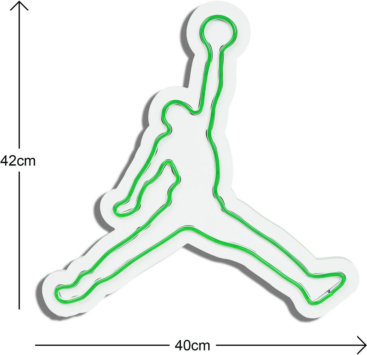 Dritë dekorative LED plastike, basketbollist, ngjyrë e gjelbër, Wallity