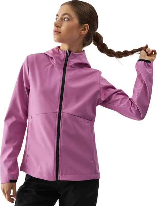 Jakne softshell 4F femra, rozë