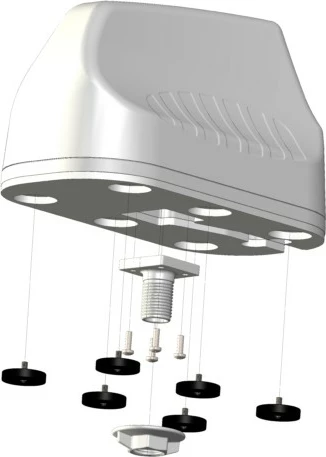 Antena MIMO Poynting MIMO-0003-V2-15, 5.8 dBi, 2.4 - 2.5/ 5 - 6 GHz, 21 dBi, 50 Ω, e bardhë