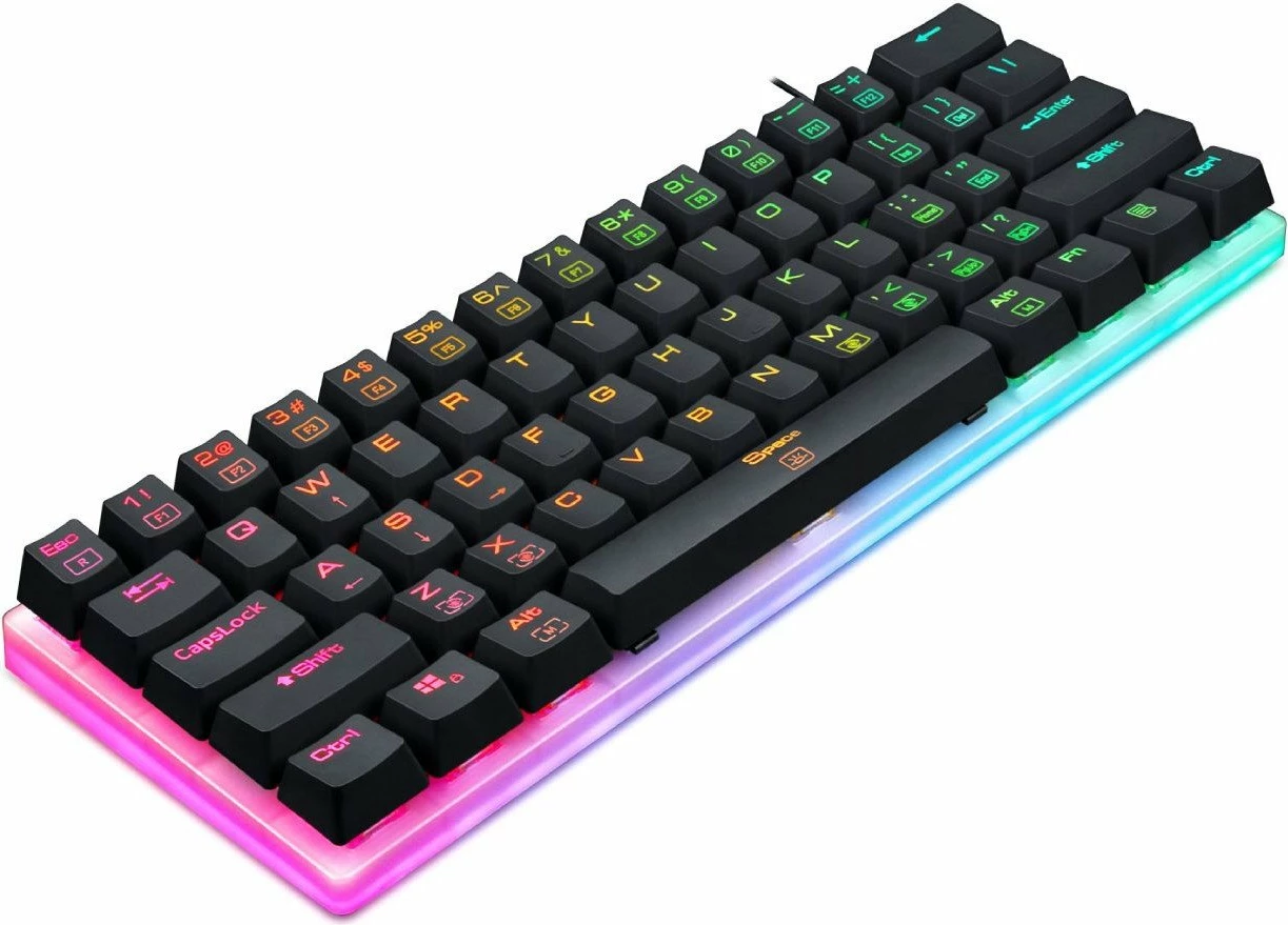 Tastierë mekanike Redragon K605 Alien 61 tasta (60%), RGB, switch Redragon Red, USB-C, e zezë