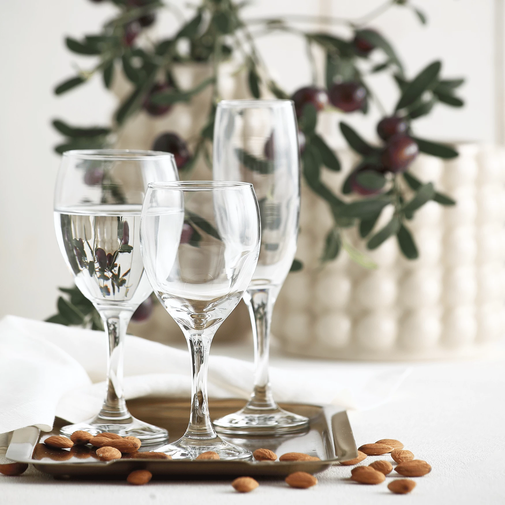 Gotë shampanje LAV HORECA Aspen 220 ml transparente, set 12 copë