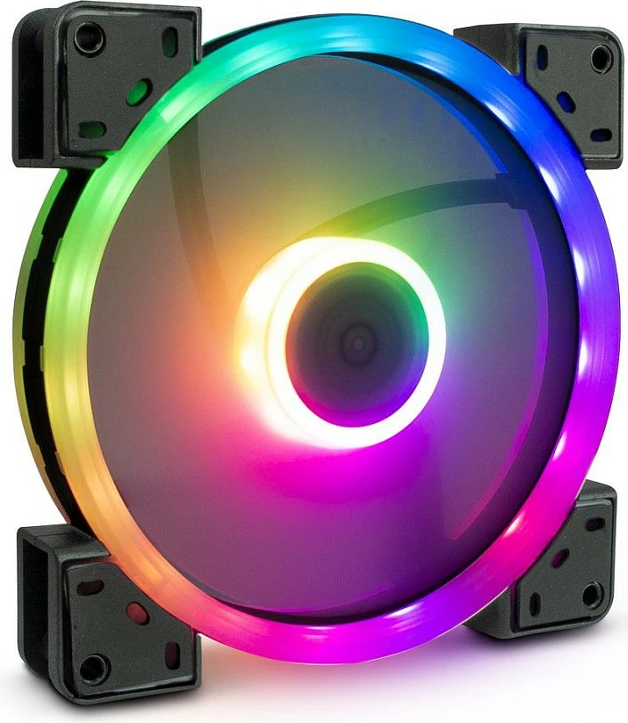 Ventilator kasë Inter-Tech ARGUS RS-14, set 3x 140mm, RGB, i zi