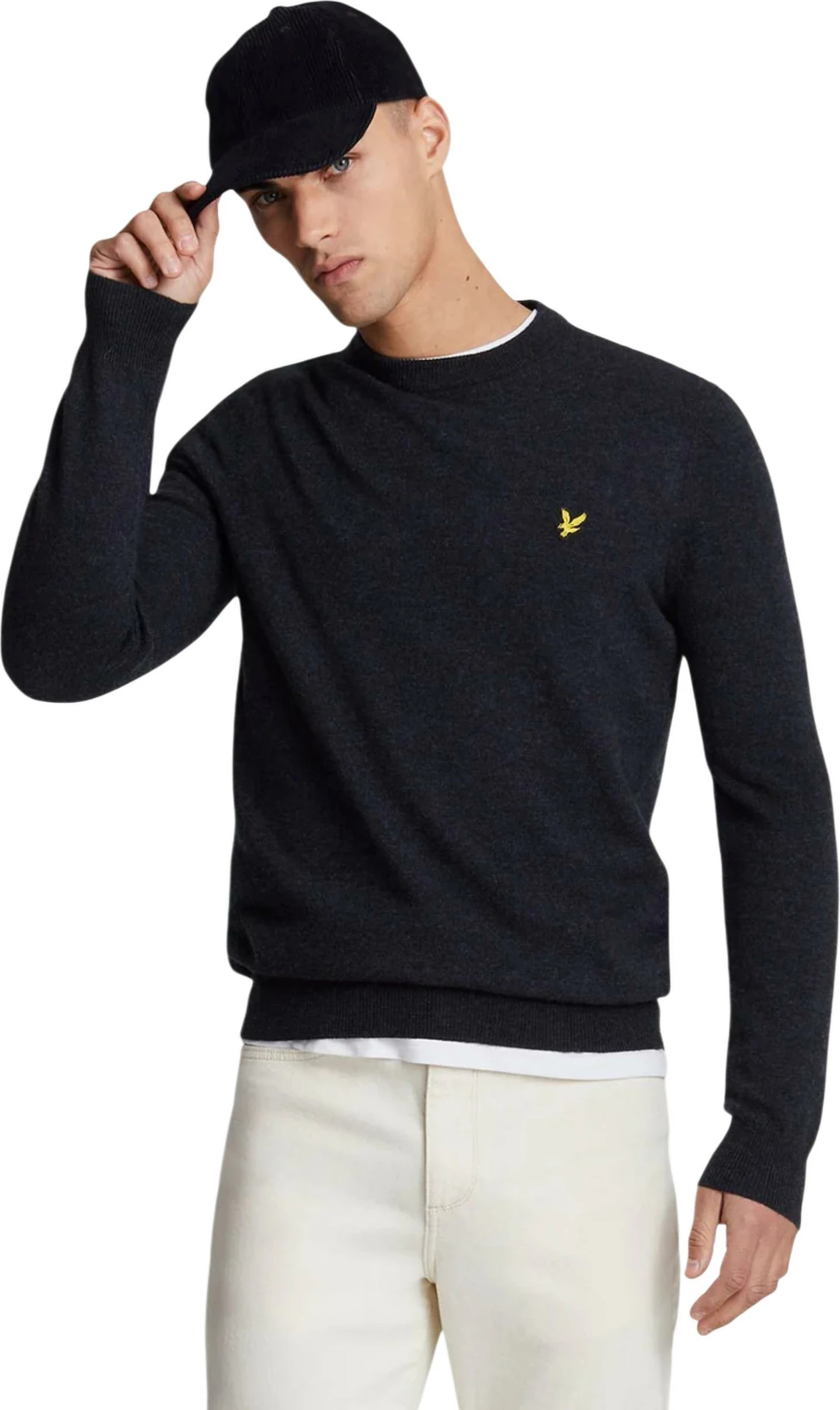 Xhemper për meshkuj Lyle & Scott KN2114VC, i zi [Madhësia: M]