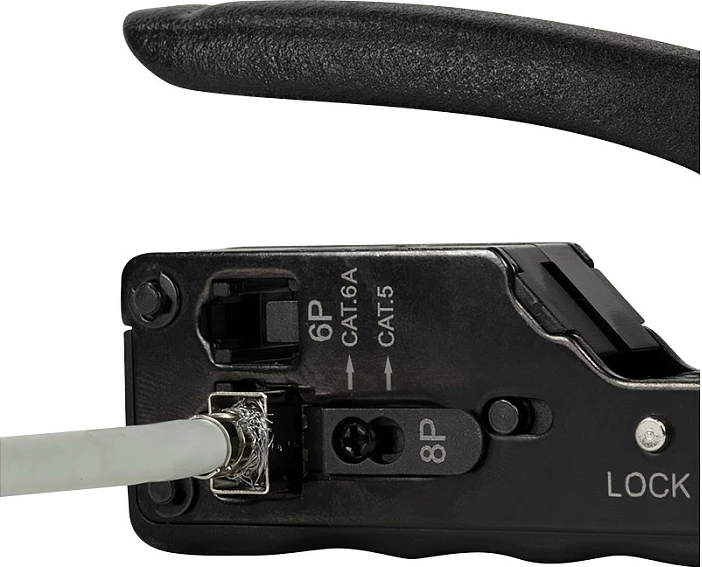 Pincë krimpimi LogiLink, Cat5e/Cat6/Cat6A, RJ45/RJ12, e zezë