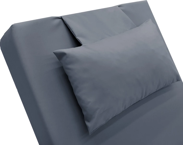 Shezlong Sadie, pëlhurë gri, 65x185x15cm