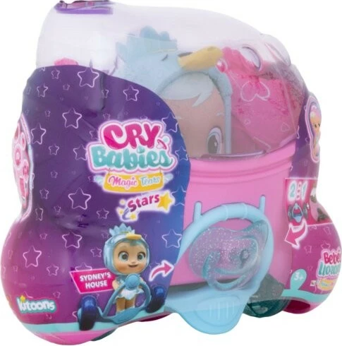 Kukull Cry Babies Magic Tears Stars Houses Sydney, Tm Toys, plastikë