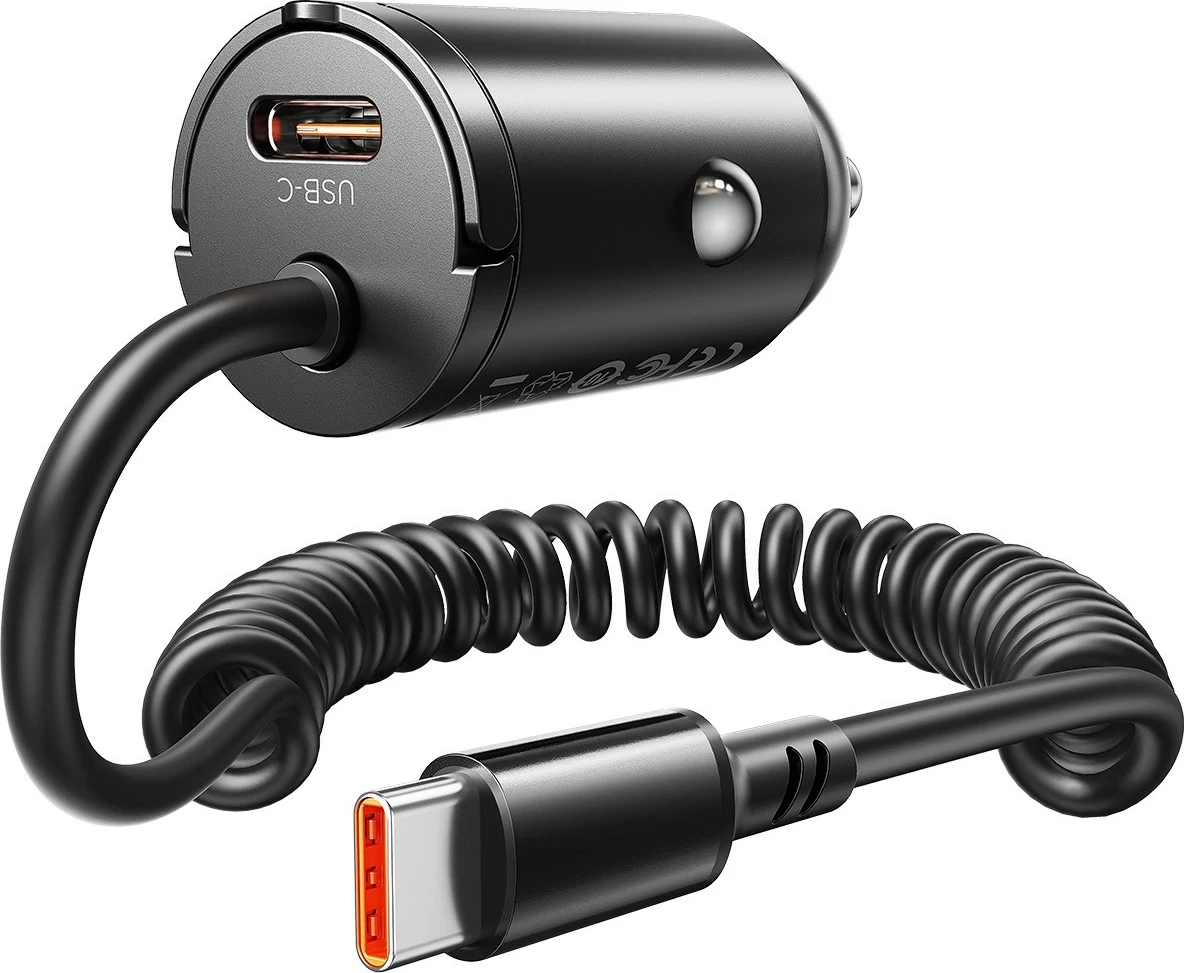 Karikues veture Orico, 2x USB-C, PD 30W, me kabllo spirale, zi