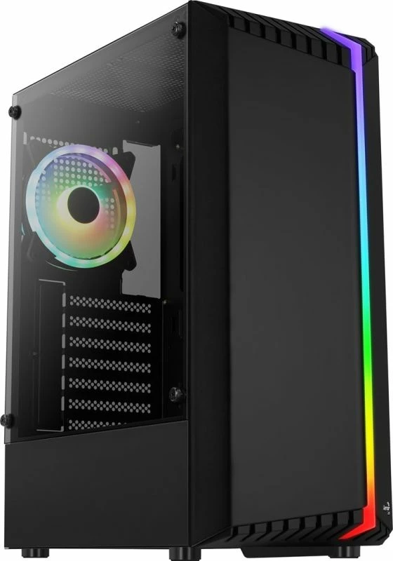 Kasa kompjuteri Aerocool BIONIC-G-BK-v2 RGB, e zezë