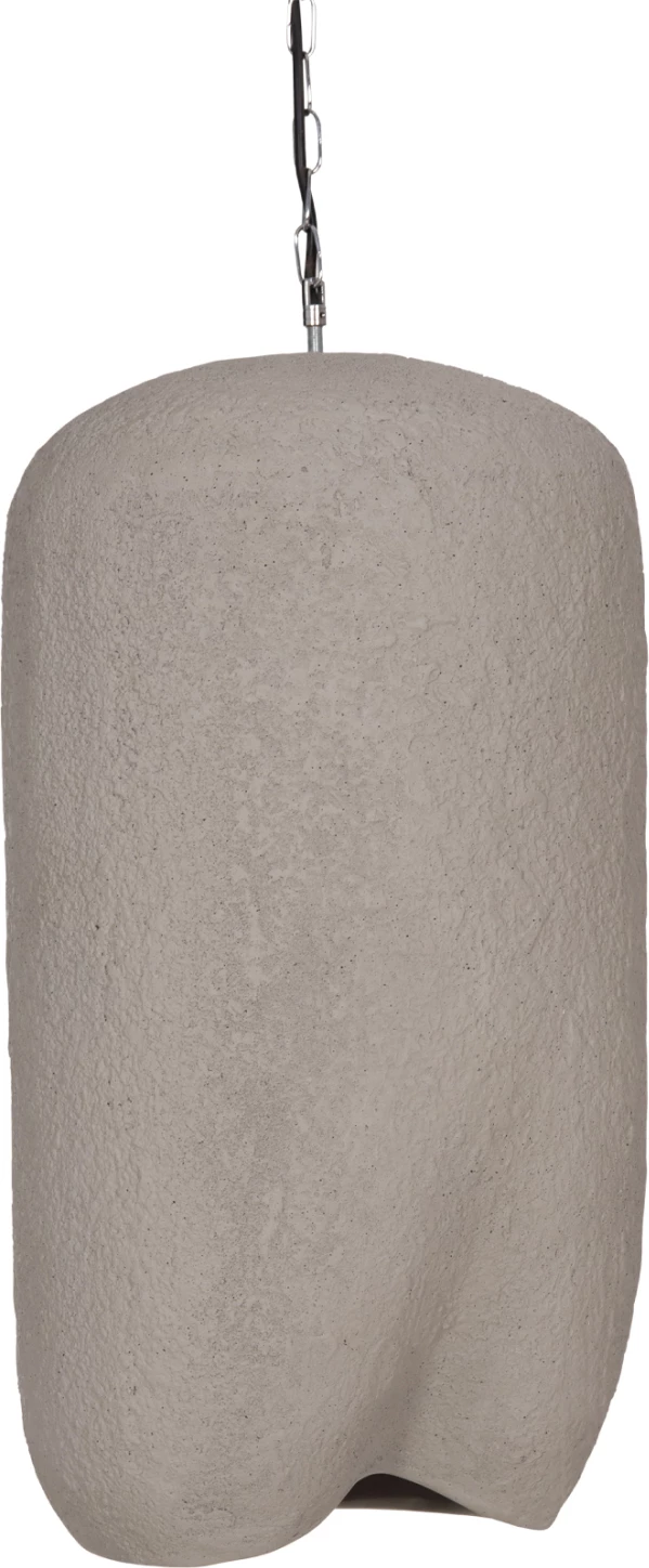 Llambë tavani varëse LOGKY, fibër-cement, ngjyrë gri, 35x35x67cm