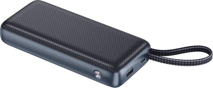 Powerbank Sandberg All-in1 20000mAh PD 67W me kabllo USB-C të integruar, gri