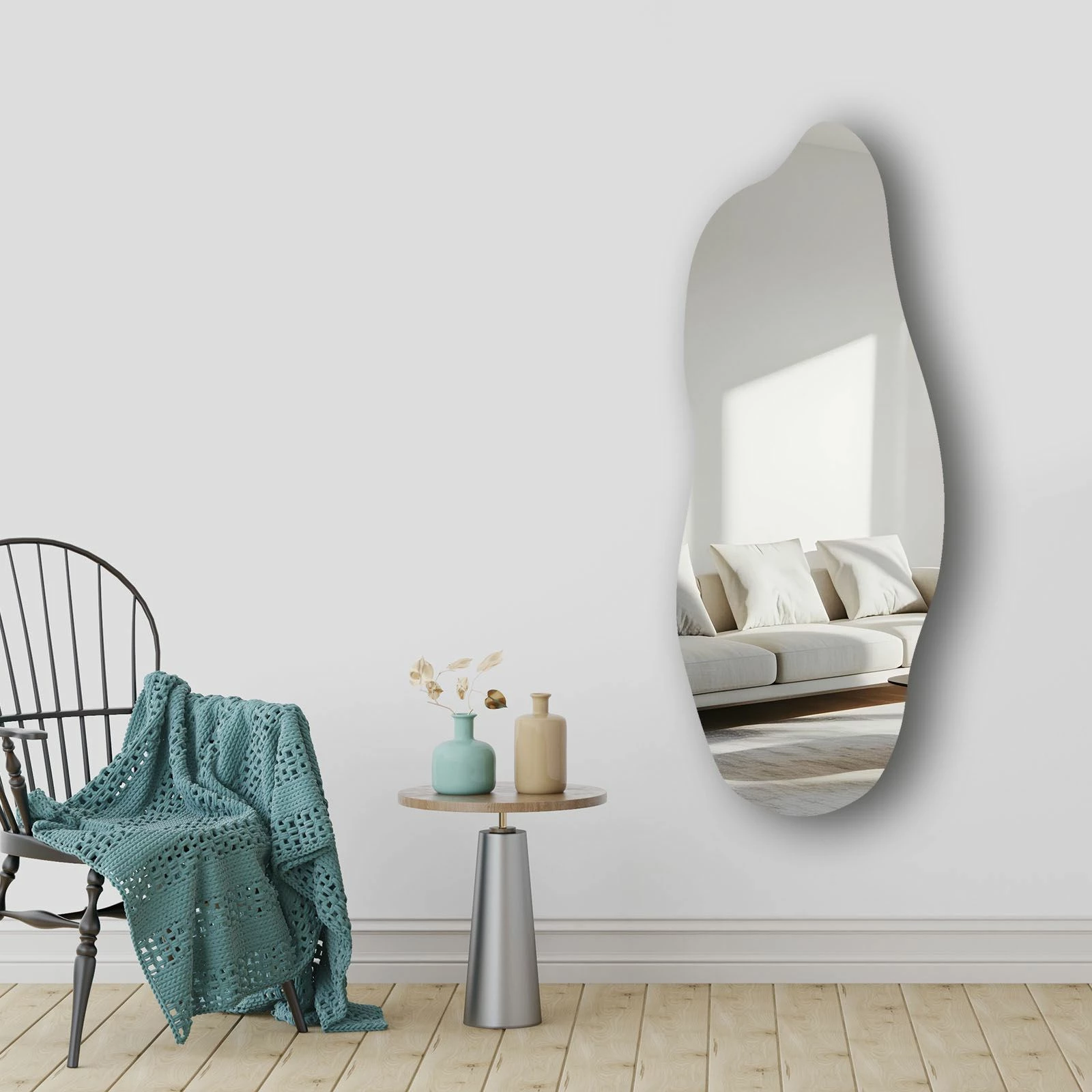 Pasqyrë dekorative Skye Decor, 52135Ayna-001, shumëngjyrëshe, 52x135cm