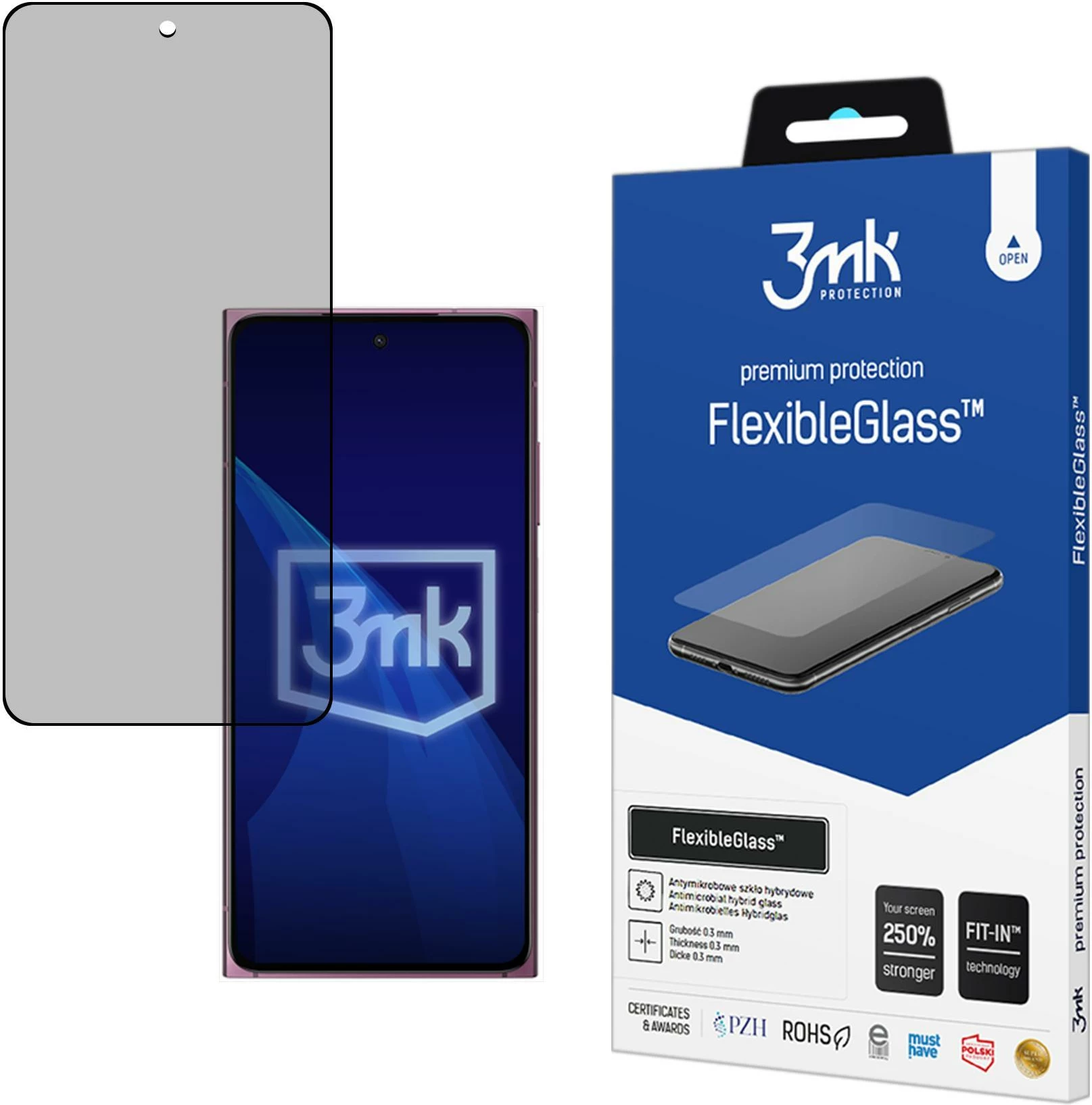 Mbrojtës ekrani xham fleksibël 3mk Protection FlexibleGlass për HMD Skyline 5G