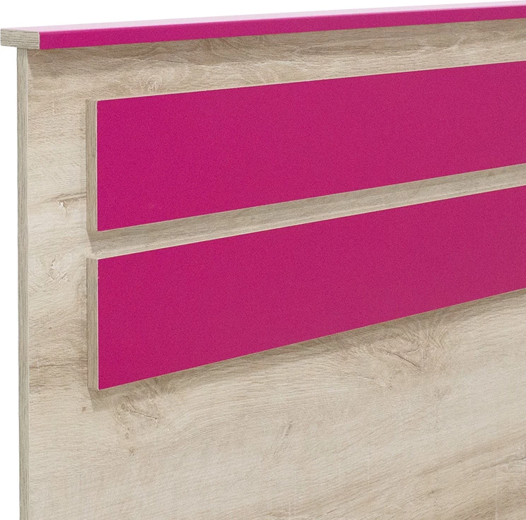 Krevat Looney, ngjyrë castillo-rozë, 100x200cm