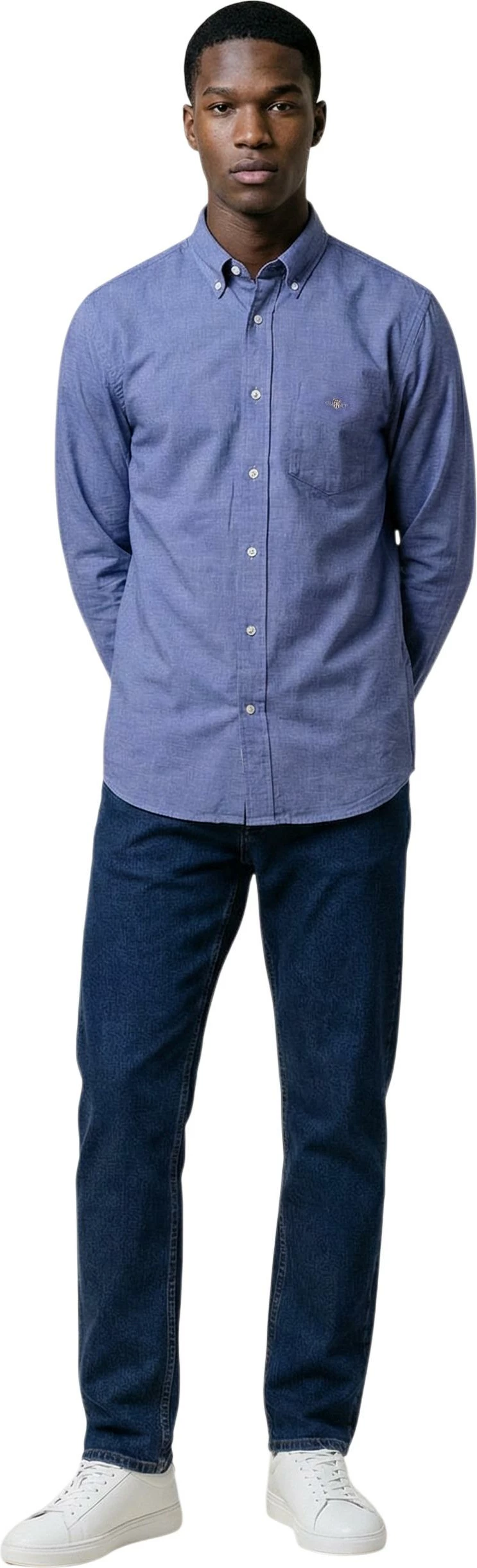 Këmishë për meshkuj Gant Reg Classic Poplin 2601.3000100, blu denim [Madhësia: XL]