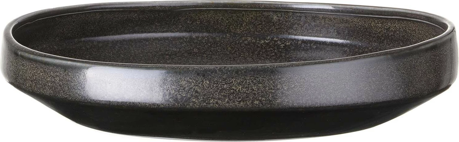 Pjatë gourmet Fine Dine Onyx 240 mm, 770 ml, stoneware, set 2 copë, e zezë