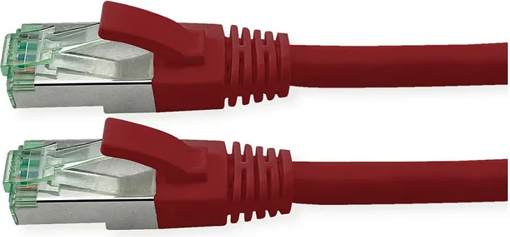 Kabllo rrjeti ROLINE 21.45.3271, Cat6a, 0.3 m, S/FTP, RJ45-RJ45, e kuqe