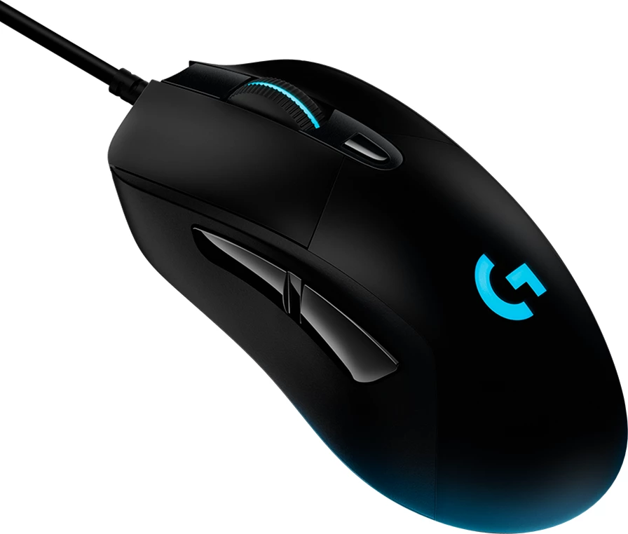 Maus gaming Logitech G403 HERO Lightsync USB me kabllo, 25600 DPI, i zi