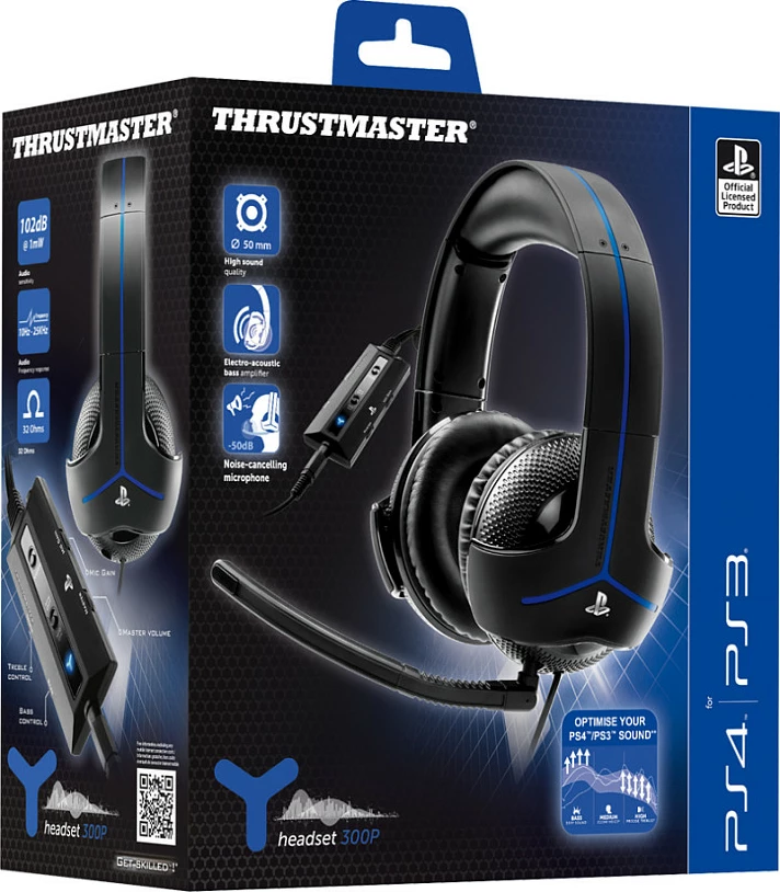 Kufje gaming Thrustmaster Y-300P, me mikrofon, USB, e zezë