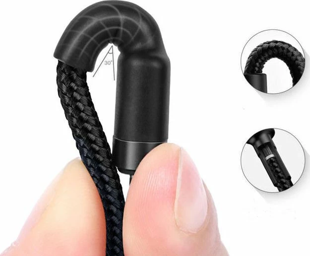 Kabllo USB-C në USB-C Baseus Cafule CATKLF-HG1 (SB4818) 2 m QC 3.0/PD 3A, e zezë