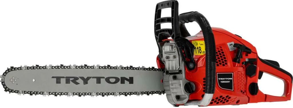 Sharrë zinxhiri me benzinë TRYTON TOR50293 2.1 kW (49.2 cm³) shinë 50 cm, portokalli/zi, set me zinxhir, shinë dhe vegla