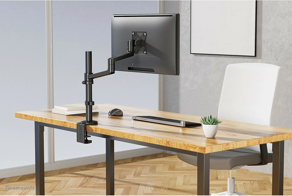 Krah monitori Neomounts DS60-425BL1, 17-27 inç, kapëse/gromet, 8 kg, e zezë