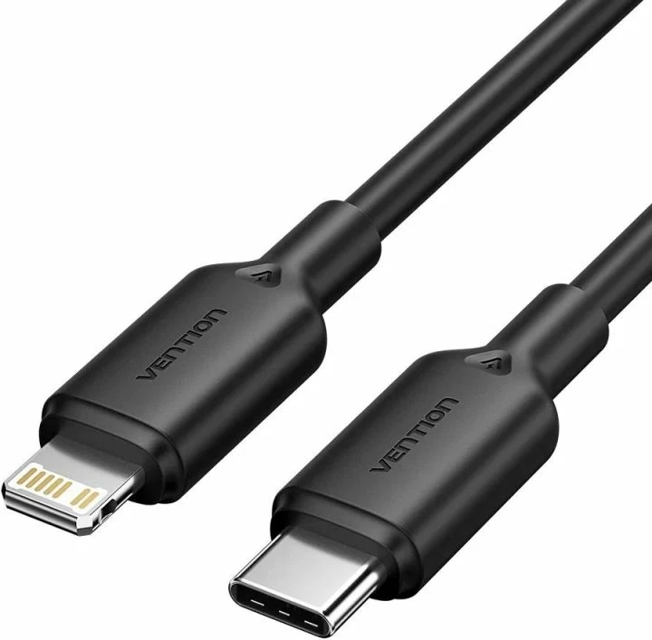 Kabllo USB-C në Lightning Vention, e zezë