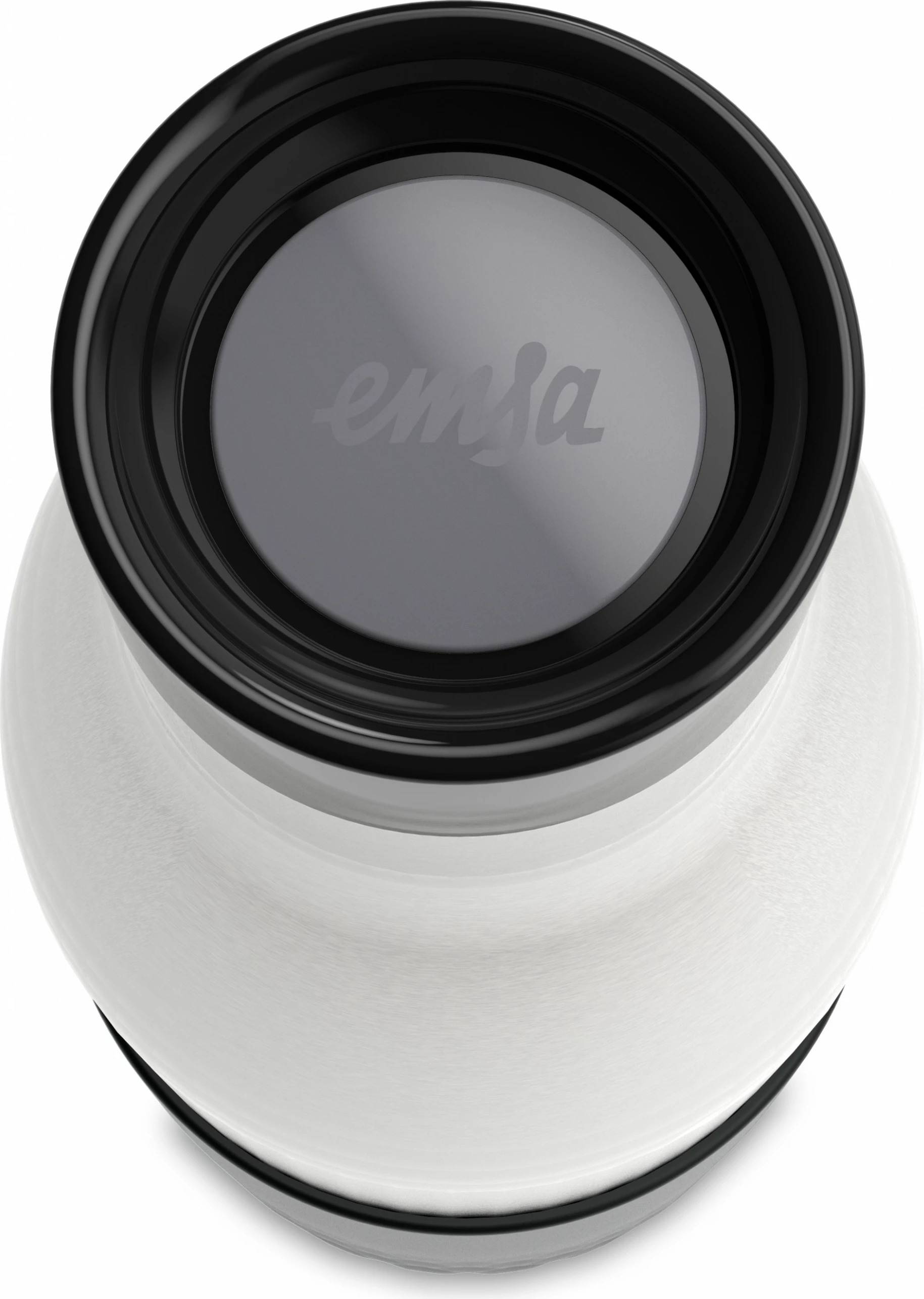 Termos Emsa BLUDROP Sleeve 0.7L, çelik inox, silikon, e zezë