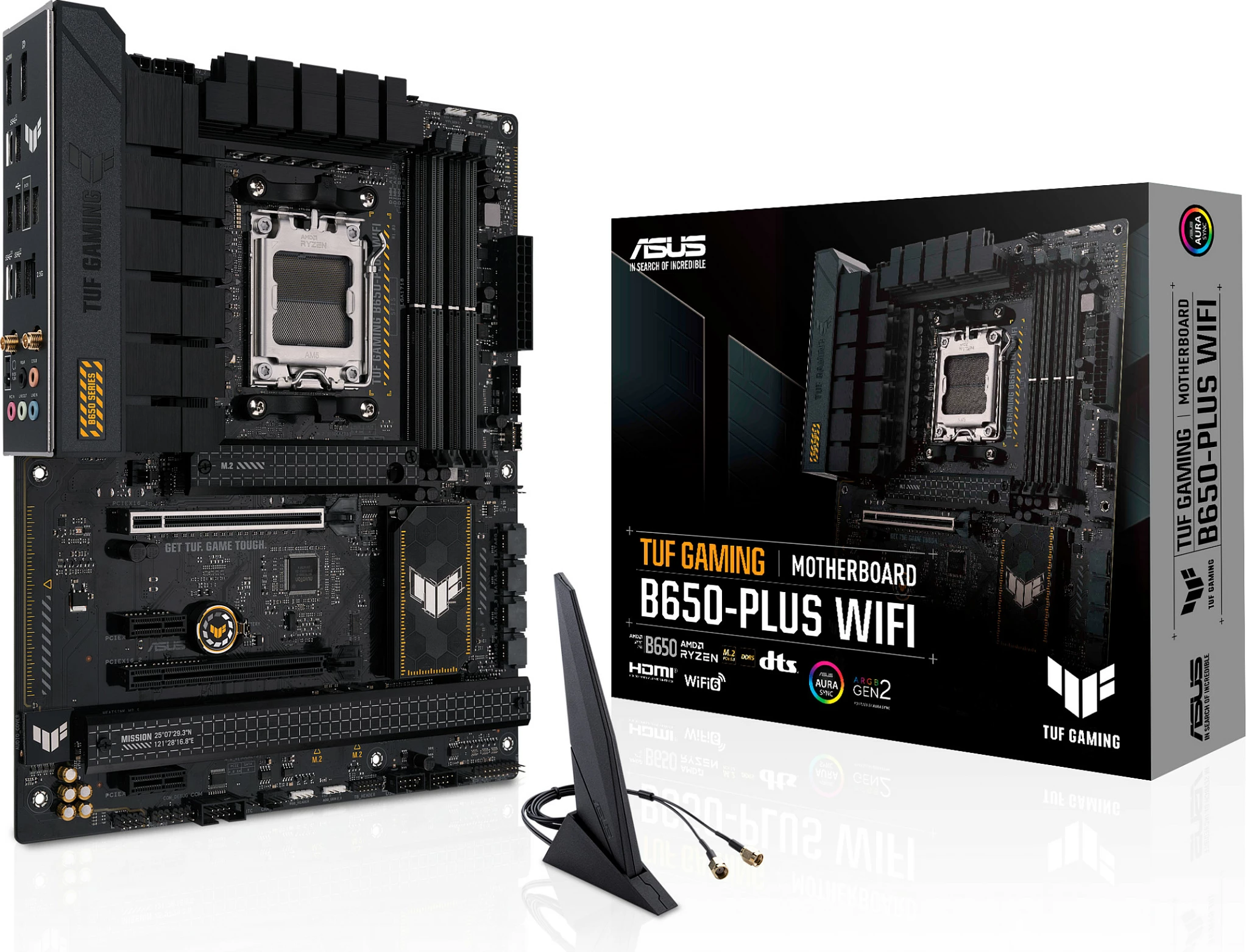Pllakë amë ASUS TUF GAMING B650-PLUS WIFI, Socket AM5, DDR5, WiFi, ATX, e zezë