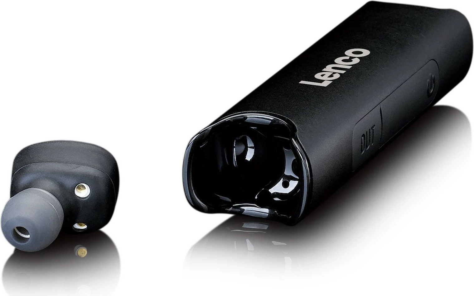 Kufje Lenco EPB-440, Bluetooth, in-ear, IP67, e zezë