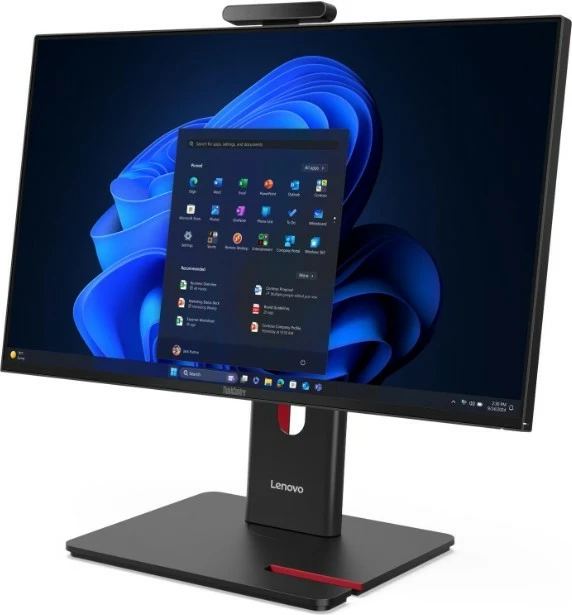 Kompjuter All-in-One Lenovo ThinkCentre M70a Gen 6 13AY002APB, Intel Core Ultra 7 265T vPro, 32GB RAM, 1TB SSD, 23.8 FHD, Windows 11 Pro, e zezë, set me maus e tastierë
