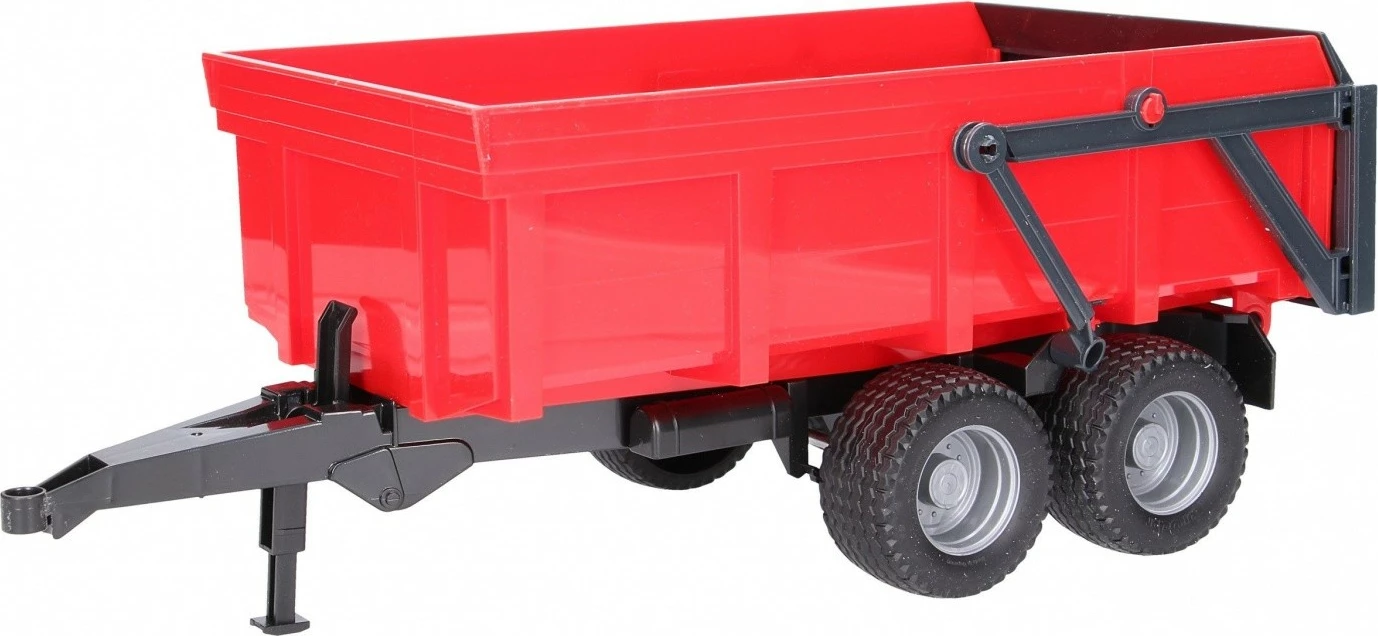 Rimorkio lodër me kiper dy-akshe, BRUDER BR-02211, shkallë 1:16, plastikë, e kuqe/zezë