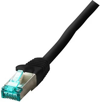 Kabllo rrjeti Ethernet EFB Elektronik MK6001W.0,5B, Cat6a, RJ45-RJ45, 0.5 m, S/FTP, kënd 90°, e zezë