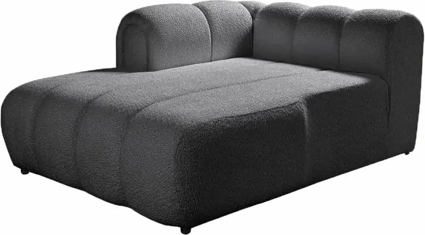 Kënd-sofë Atelier del Sofa, N-Line, kënd majtas, ngjyrë gri e errët