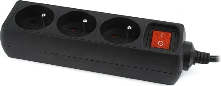 Kabllo vazhduese Gembird  EG-PSU3F-01, 230V, e zezë 