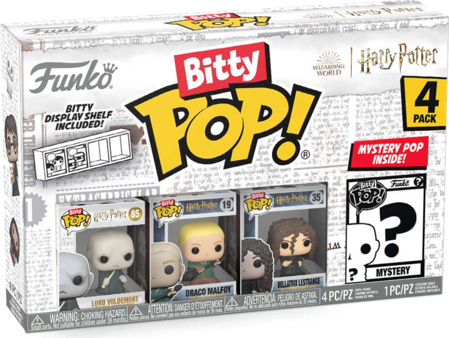 Figurinë koleksionuese Funko Bitty Pop! Harry Potter - Lord Voldemort, 2.5 cm, set 4 copë
