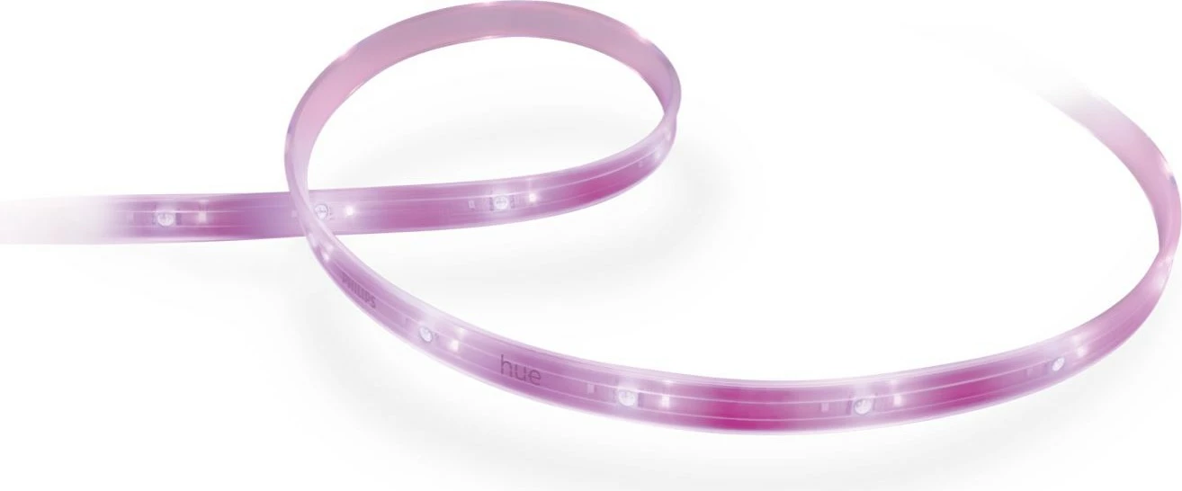 Dritë LED Philips Hue White and Colour Ambience Lightstrip Plus V4, 2 metra, Bluetooth, e bardhë