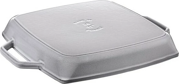 Tigan grill Staub 28cm, katror, gize, grafit-gri