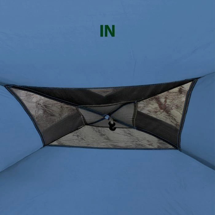 Paviljon kampingu BRUNNER Medusa II 0102034N.C30 300x300 cm, 2 mure anësore + çantë ruajtjeje, jeshile