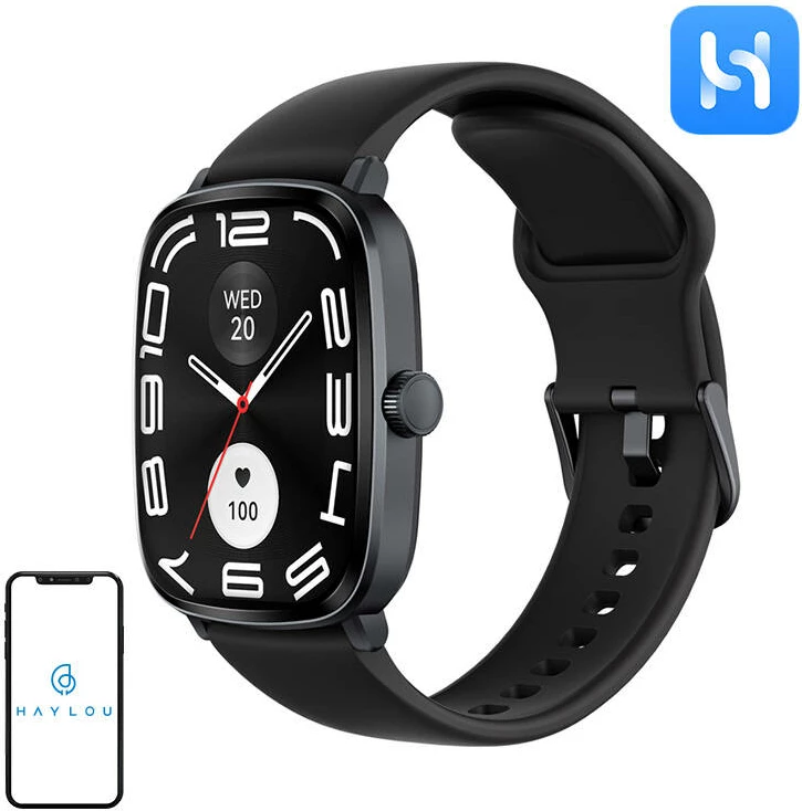 Smartwatch Haylou RS5, 2.01" AMOLED, IP68, i zi
