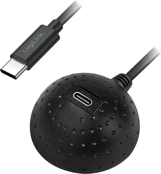 Kabllo USB-C LogiLink USB 3.2 Gen1, C/M në C/F, 1.5 m, 5 Gbps, e zezë