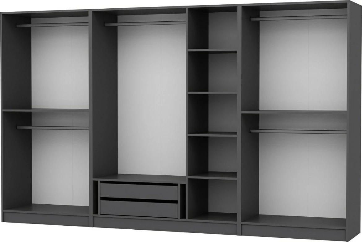 Dollap për dhomë gjumi, ngjyrë antracit, Skye Decor, 4941