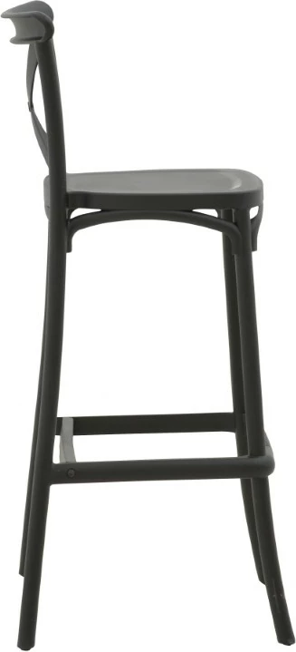 Karrige për bar Crossie pp e zezë 44x44x113cm