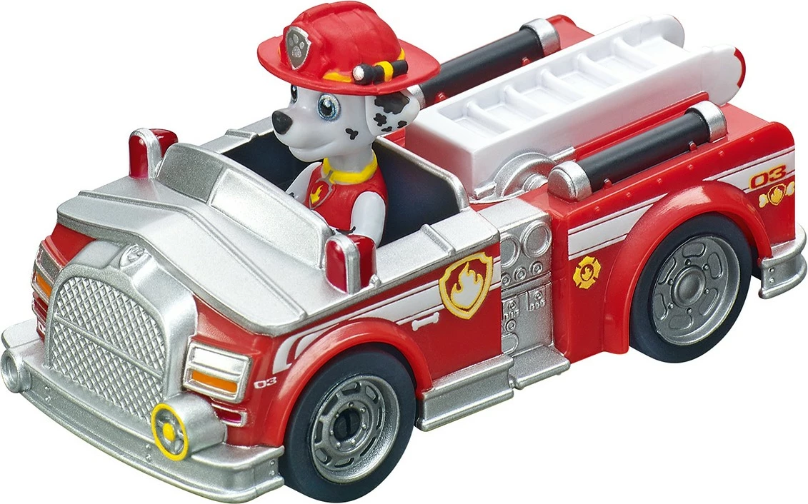 Set veturash Carrera RC Paw Patrol On the Track, plastikë, ngjyrë kaltër dhe e kuqe