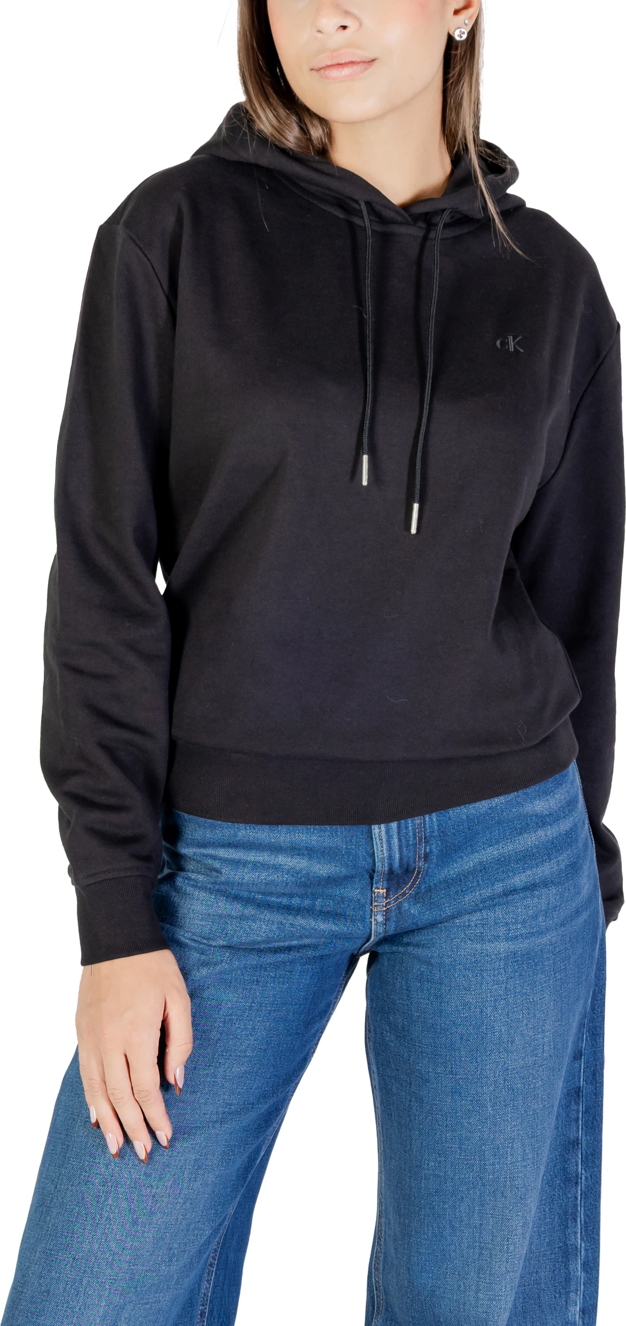 Duks për femra Calvin Klein Jeans LS Archive Terry LV047C224G, i zi [Madhësia: XS]
